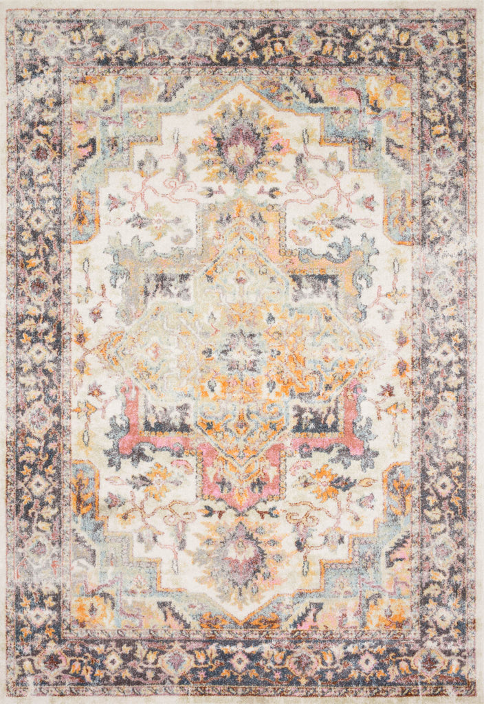 Loloi Clara CLA-01 Ivory/Charcoal Area Rug main image