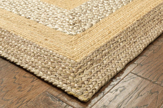 LR Resources Classic Jute 81206 Gray/Natural Area Rug Angle Image