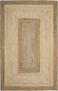 LR Resources Classic Jute 81206 Gray/Natural Area Rug 3' 6'' X 5' 6'' Main Image