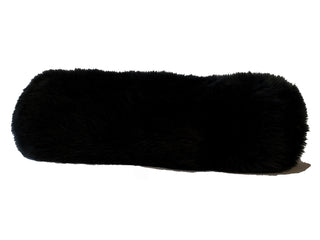 Auskin Long Wool Sheepskin Bolster Black main image