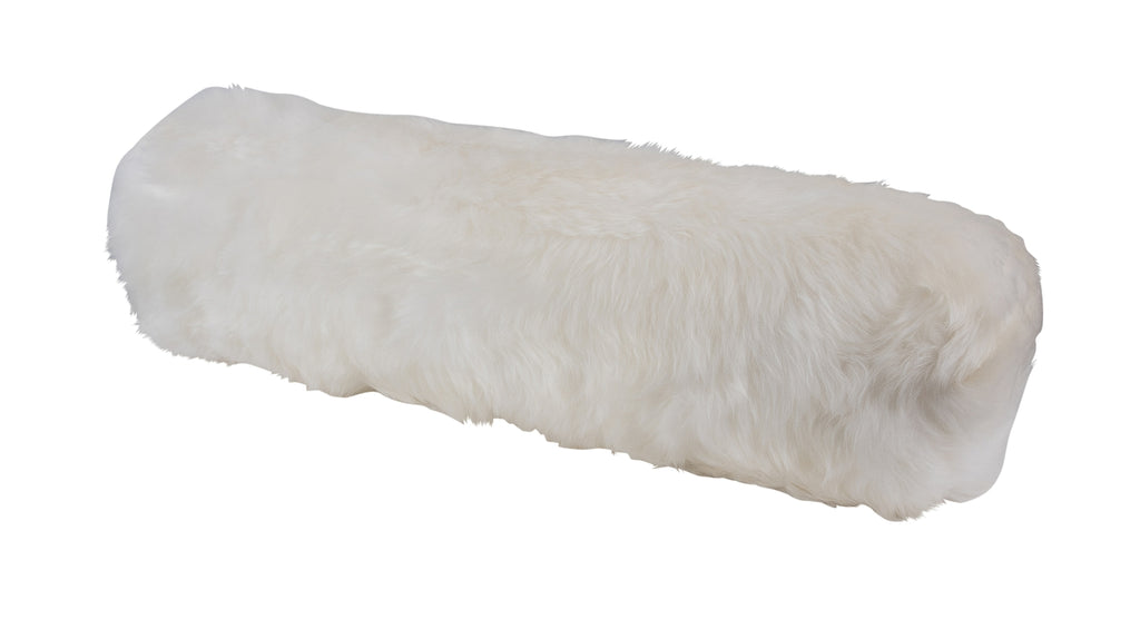 Auskin Long Wool Sheepskin Bolster Ivory main image