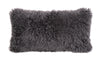Auskin Curly Sheepskin Long Wool Lumbar Storm main image