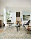 Loloi Clement CLM-03 Slate / Natural Area Rug Lifestyle Image Feature