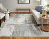Feizy Clio 39LWF Ivory/Gray/Brown Area Rug Lifestyle Image Feature