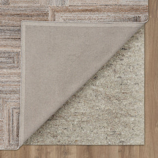 Karastan Forsyth Park Cloverdale Beige Steel Area Rug Back Image