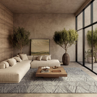 Nourison Colorado CLR01 Grey White Area Rug Corner Image