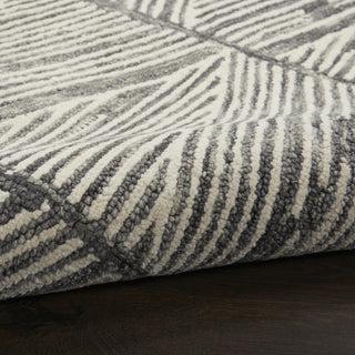 Nourison Colorado CLR01 Grey White Area Rug Corner Image