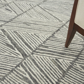 Nourison Colorado CLR01 Grey White Area Rug Corner Image