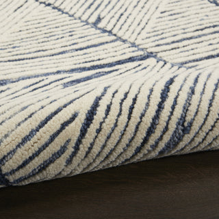Nourison Colorado CLR01 White Blue Area Rug Corner Image
