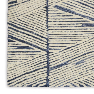 Nourison Colorado CLR01 White Blue Area Rug Detail Image