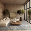 Nourison Colorado CLR01 White Blue Area Rug Room Image Feature