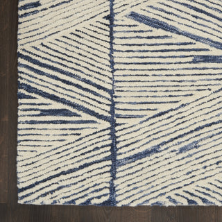 Nourison Colorado CLR01 White Blue Area Rug Swatch Image
