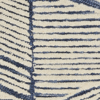 Nourison Colorado CLR01 White Blue Area Rug Corner Image