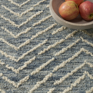 Nourison Colorado CLR02 Indigo Ivory Area Rug Corner Image