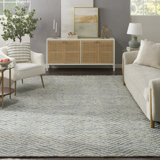 Nourison Colorado CLR02 Indigo Ivory Area Rug Room Image Feature