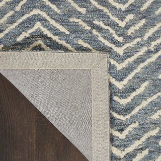 Nourison Colorado CLR02 Indigo Ivory Area Rug Texture Image