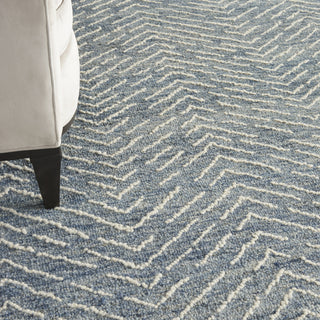 Nourison Colorado CLR02 Indigo Ivory Area Rug Corner Image