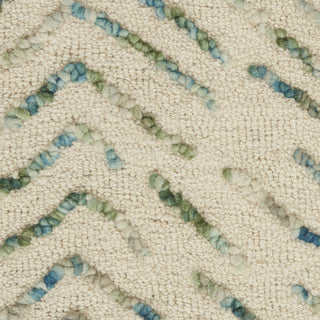 Nourison Colorado CLR02 Ivory Green Area Rug Corner Image