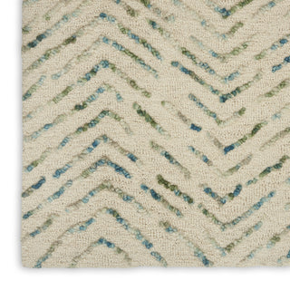 Nourison Colorado CLR02 Ivory Green Area Rug Detail Image