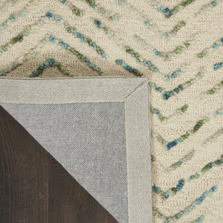 Nourison Colorado CLR02 Ivory Green Area Rug Texture Image