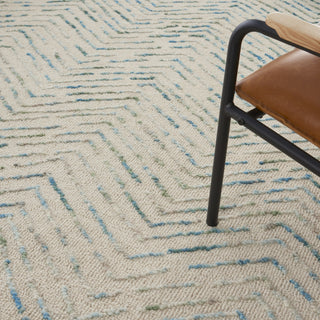 Nourison Colorado CLR02 Ivory Green Area Rug Corner Image