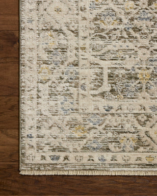Loloi Clarisse CLS-08 Olive / Ivory Area Rug Corner Image
