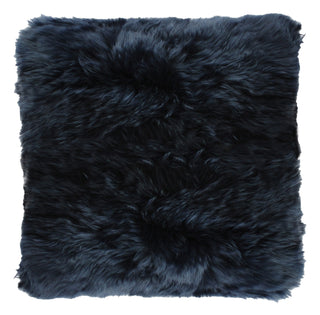 Auskin Long Wool Sheepskin Cushions Dark Navy main image