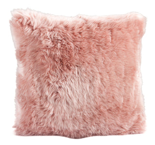 Auskin Long Wool Sheepskin Cushions Dark Rose main image