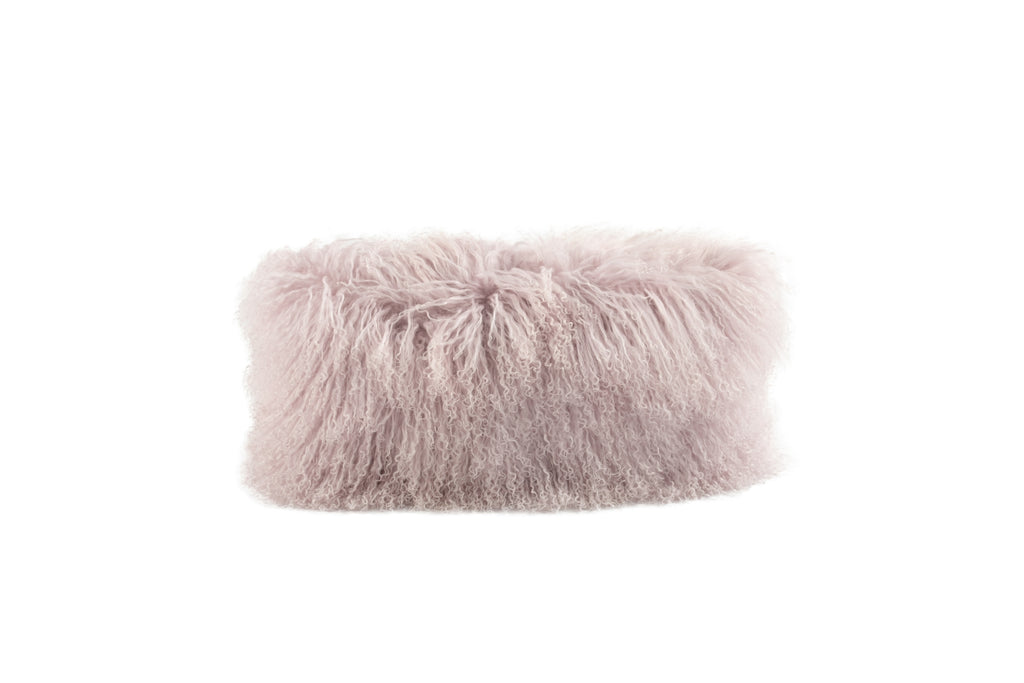 Auskin Tibetan Sheepskin Long Wool Powder Purple main image