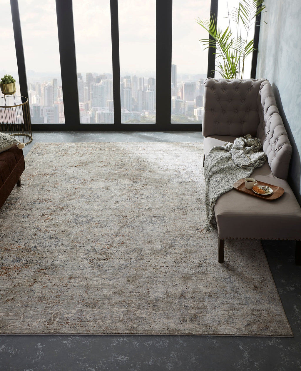 K2 Camilla CM-150 Willow/Earth Area Rug Lifestyle Image Feature