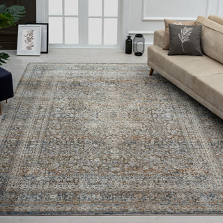 K2 Camilla CM-155 Vintage Blues/Rust Area Rug