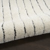 Nourison Cozy Modern CMD01 Ivory Black Area Rug Corner Image