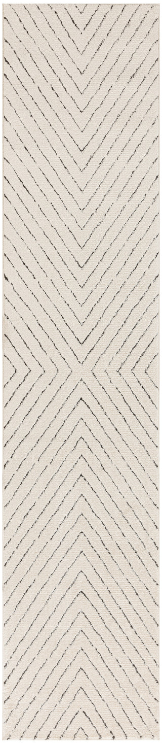 Nourison Cozy Modern CMD01 Ivory Black Area Rug main image
