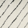 Nourison Cozy Modern CMD01 Ivory Black Area Rug Swatch Image