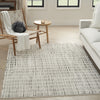 Nourison Cozy Modern CMD03 Ivory Black Area Rug 5' X 7'