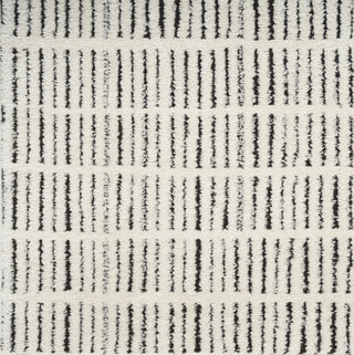 Nourison Cozy Modern CMD03 Ivory Black Area Rug 5' X 7'