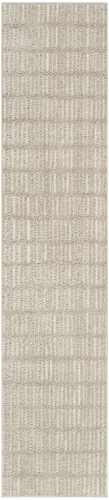 Nourison Cozy Modern CMD03 Grey Ivory Area Rug main image