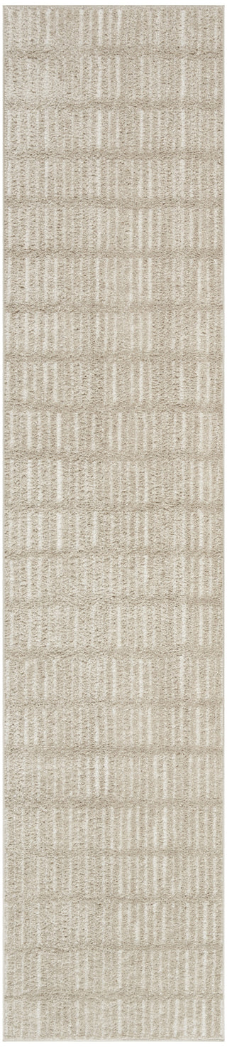 Nourison Cozy Modern CMD03 Grey Ivory Area Rug main image