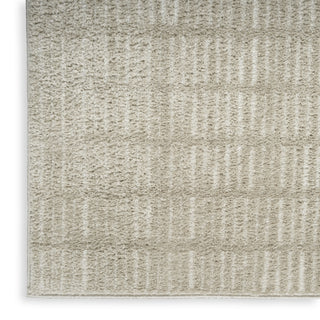 Nourison Cozy Modern CMD03 Grey Ivory Area Rug T' R