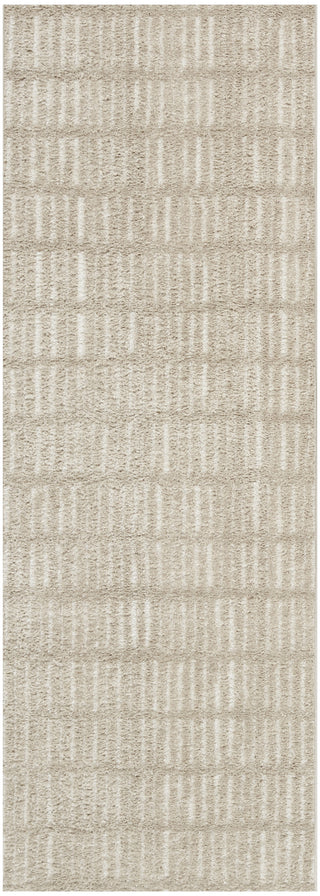 Nourison Cozy Modern CMD03 Grey Ivory Area Rug Main Image