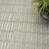 Nourison Cozy Modern CMD03 Grey Ivory Area Rug Corner Image