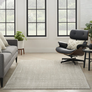 Nourison Cozy Modern CMD03 Grey Ivory Area Rug Room Image Feature