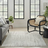 Nourison Cozy Modern CMD03 Ivory Black Area Rug Room Image Feature