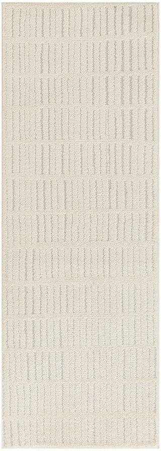 Nourison Cozy Modern CMD03 Ivory Grey Area Rug Runner