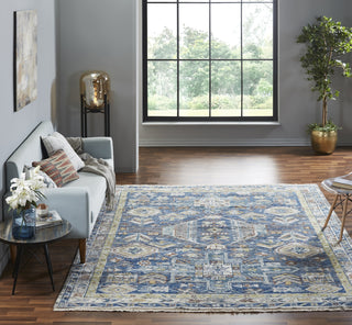 Ancient Boundaries Kohatk KOH-01 Denim Area Rug Room Scene Image