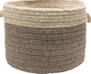 Colonial Mills Chunky Natural Wool Dipped Basket CN21 Dark Gray/Light Gray