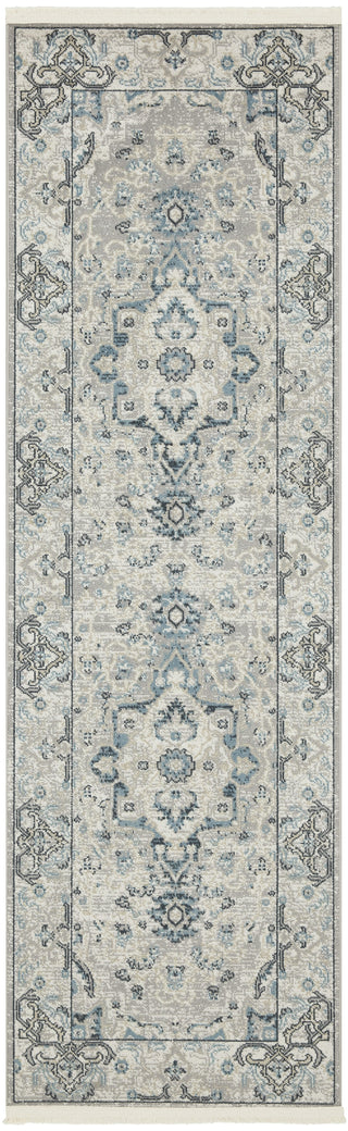 Nourison Carina CNA02 Grey Blue Area Rug main image