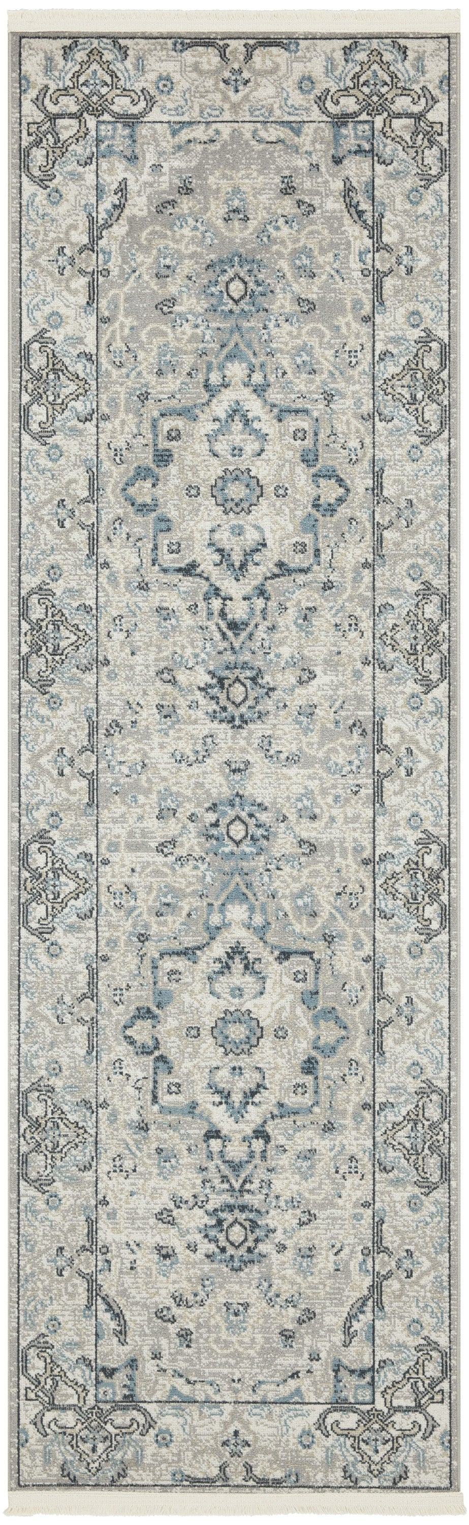 Nourison Carina CNA02 Grey Blue Area Rug