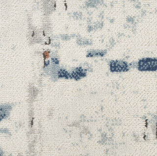 Nourison Concerto CNC01 Beige Blue Rust Area Rug Swatch Image