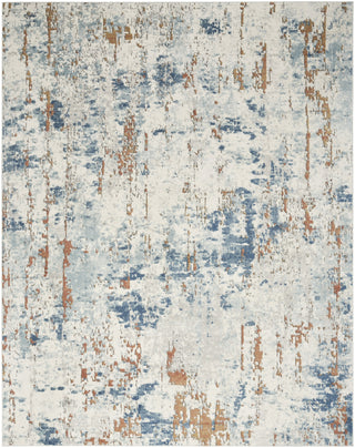 Nourison Concerto CNC01 Beige Blue Rust Area Rug main image